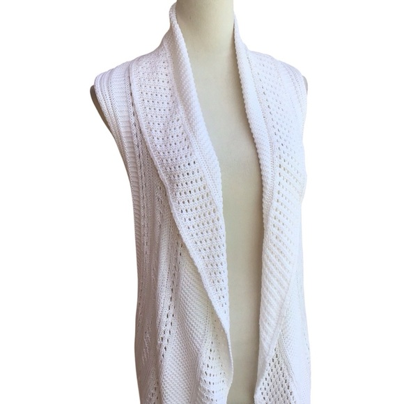 John Paul Richard Ivory Crochet Duster NEW - Picture 5 of 7